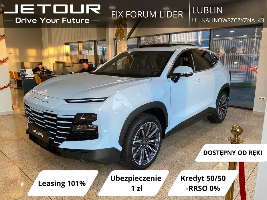Jetour Dashing Jetour Dashing OD RĘKI 1.6T 7DCT Benzyna 2025 Nowy z Salonu