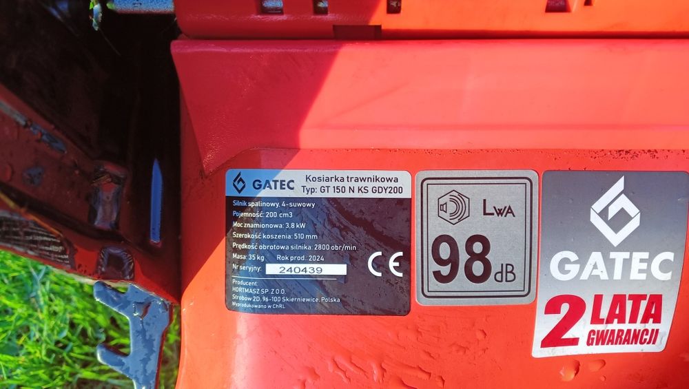 Kosiarka spalinowa Gatec z napędem / 51 cm,