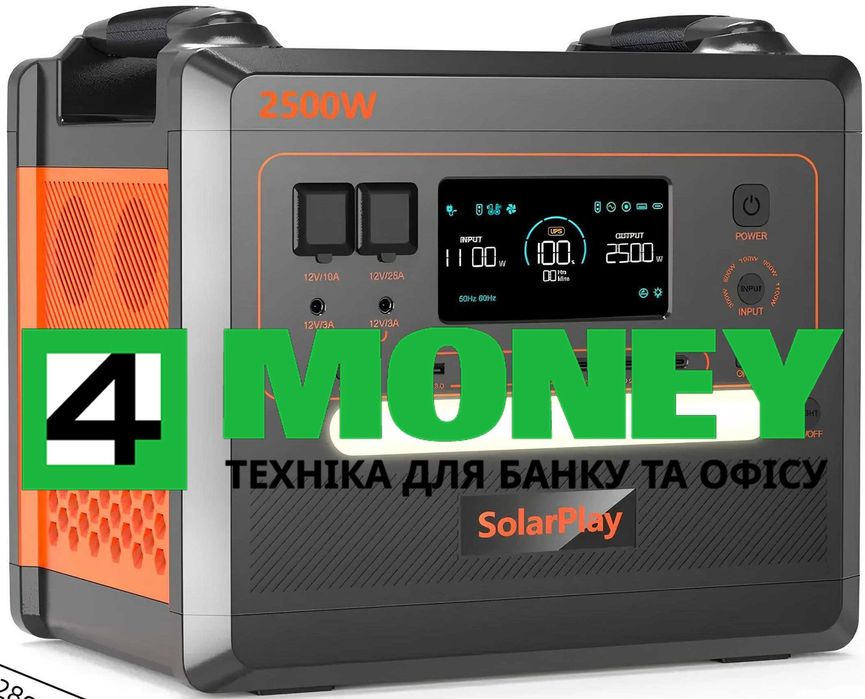 Зарядная Станция SolarPlay Professional Q2402M 2500-5000W LiFePO4 РЕЗЕРВНОЕ ПИТАНИЕ Официальный Сервисный центр по Украине Поддержка 24/7 Гарантия