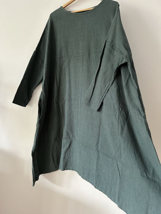 Sukienka 100% len oversize XXL