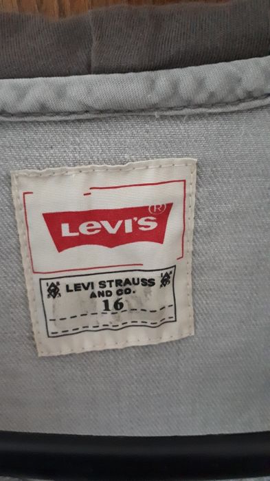 Kurtka jeansowa z kaptuem męska levis