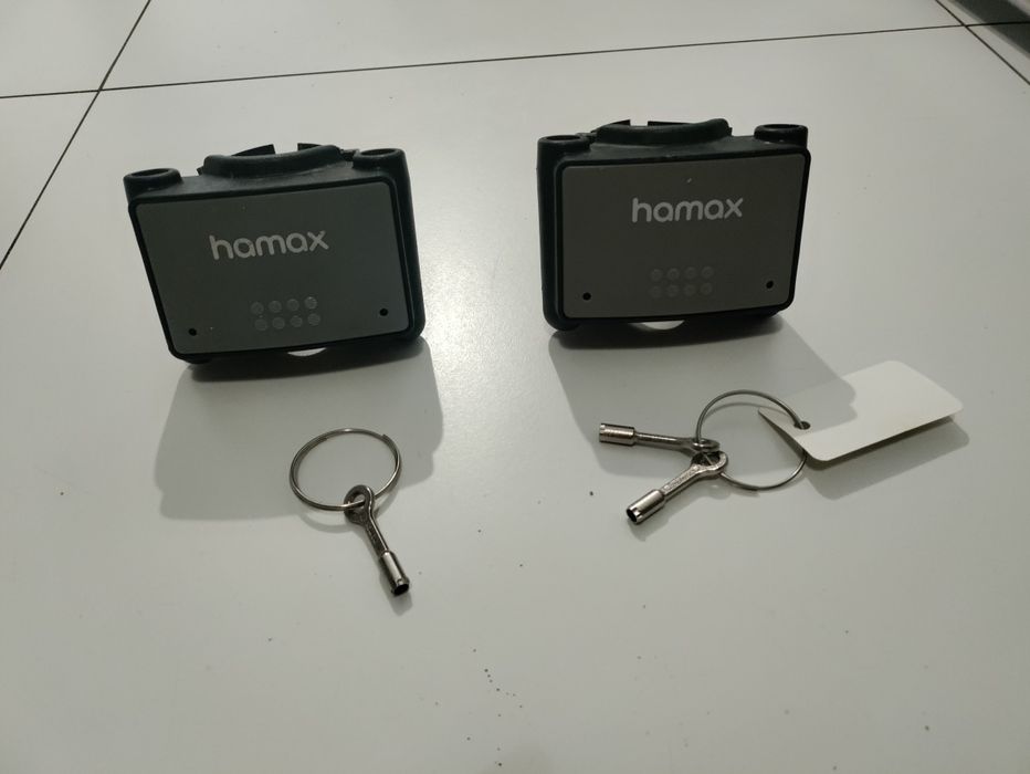 Fotelik rowerowy HAMAX + dwie złączki