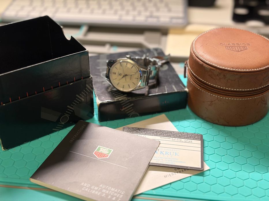 TAG Heuer Carrera Calibre 5 ― Tarcza z macicy perłowej ― Full Set