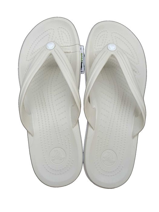 NOWE Klapki JAPONKI CROCS męskie damskie unisex na basen BEŻOWE 42/43