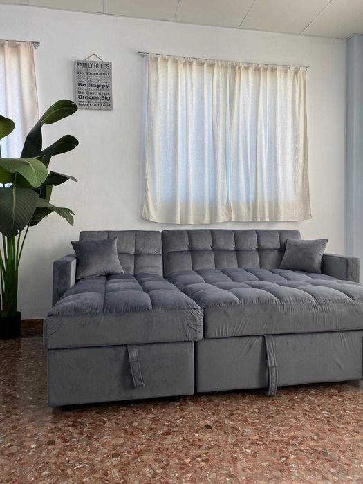 Sofa cama com almazenamento  Paga na ato entrega Envio gratis