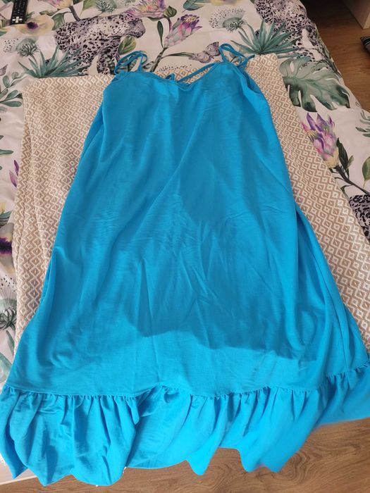 Ubrania letnie  40 L  12 szt sukienki, spodenki, koszuli, spodnie