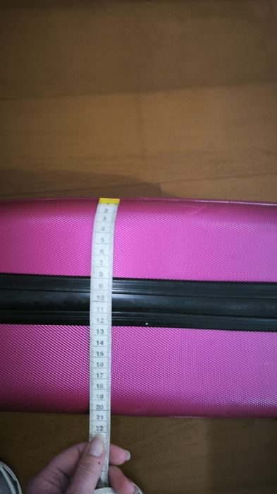 Mala de Cabine Rosa Rígida