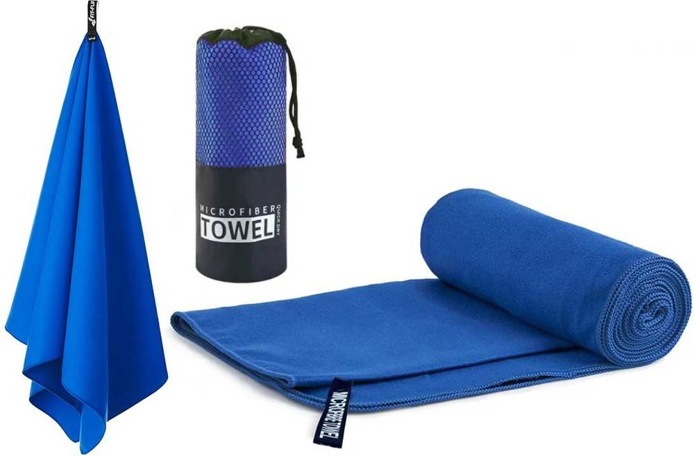 Duży ręcznik szybkoschnący z mikrofibry sportowy plażowy na siłownię
