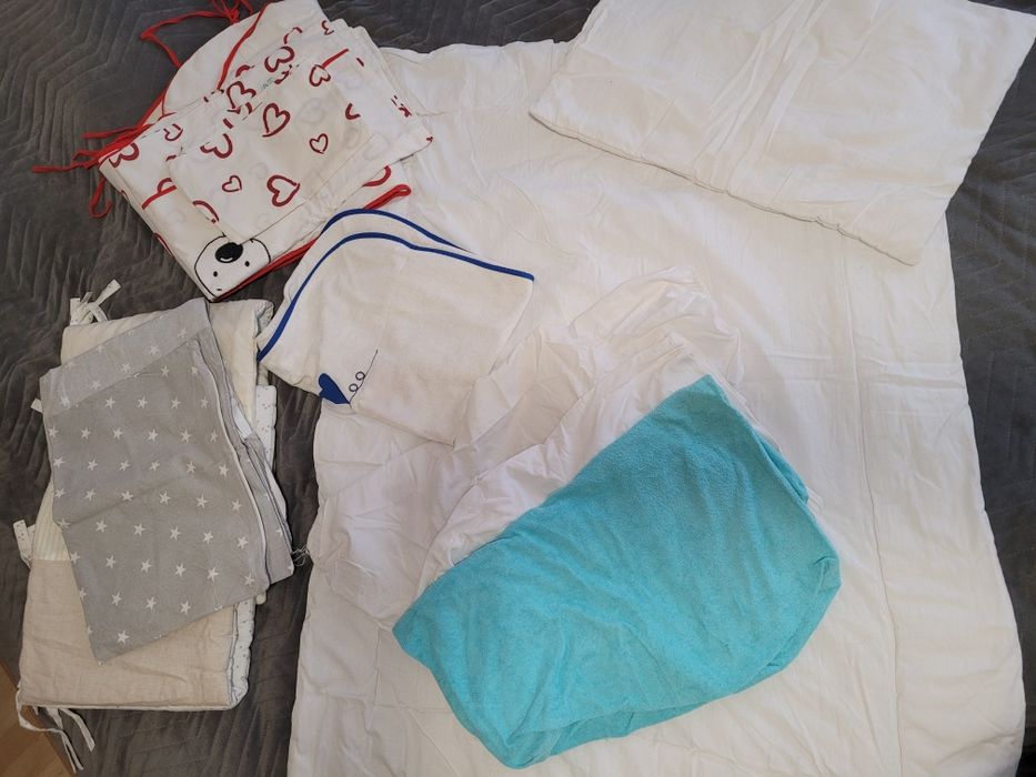 Komplet posciel do lozeczka gwiazdki kolderka poduszka przescieradlo