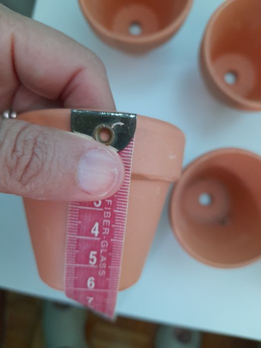 Conjunto de vasinhos de terracota