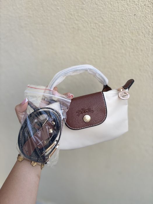 Mini longchamp branca