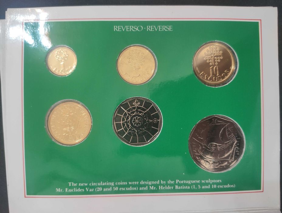 Moedas em carteira BNC 1987