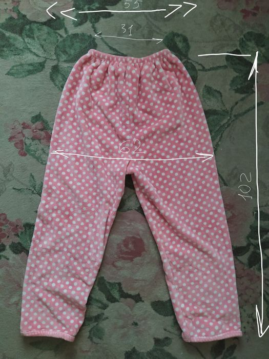 Теплый флисовый домашний костюм