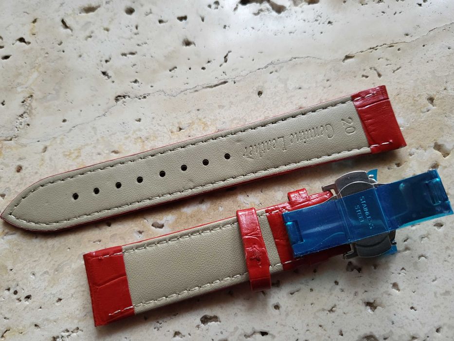 Pasek do zegarka 20 mm SKÓRA NATURALNA