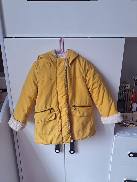 Płaszczyk płaszcz zimowy kurtka zimowa  z futerkiem coccodrillo 110