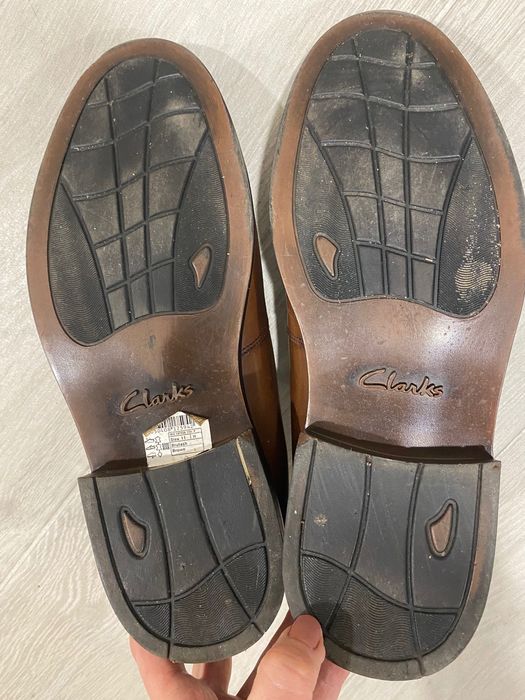 Шкіряні туфлі Clark’s, розмір 45-46