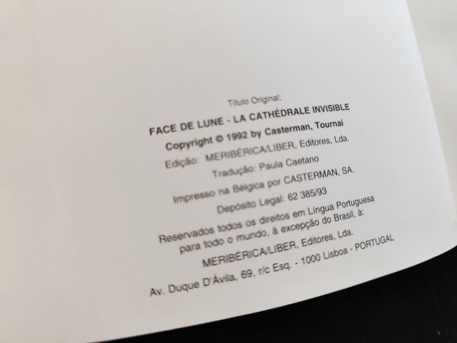 Livro de BD: Face de Lua - A Catedral Invisível (Vintage)