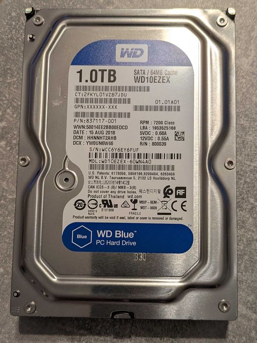 Dysk WD 1TB Wd10EZEX