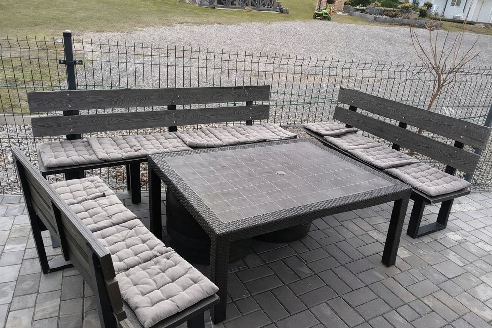 Zestaw ogrodowy ławki