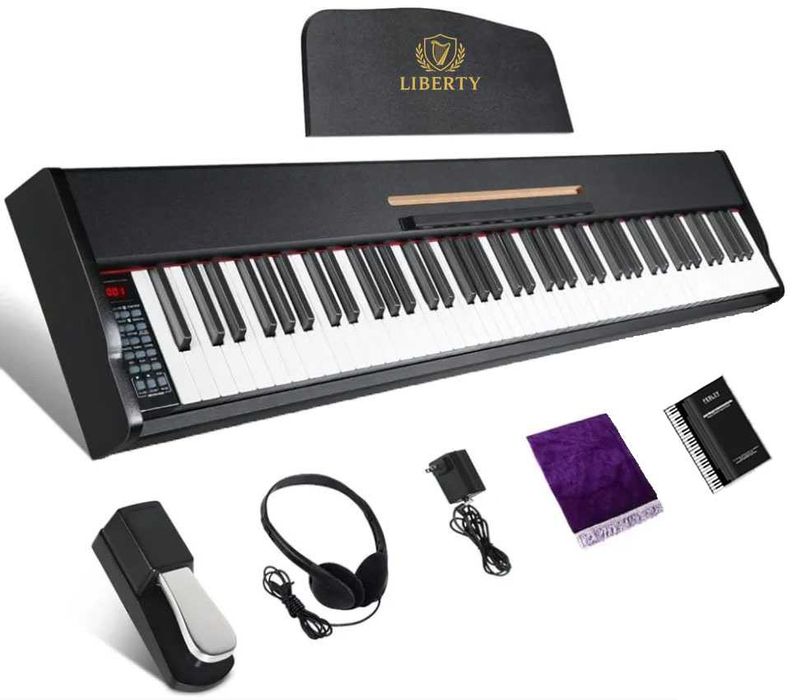 Цифрове піаніно Liberty LEP300 (педаль, пюпітр, навушники, накидка, блок живлення). Bluetooth