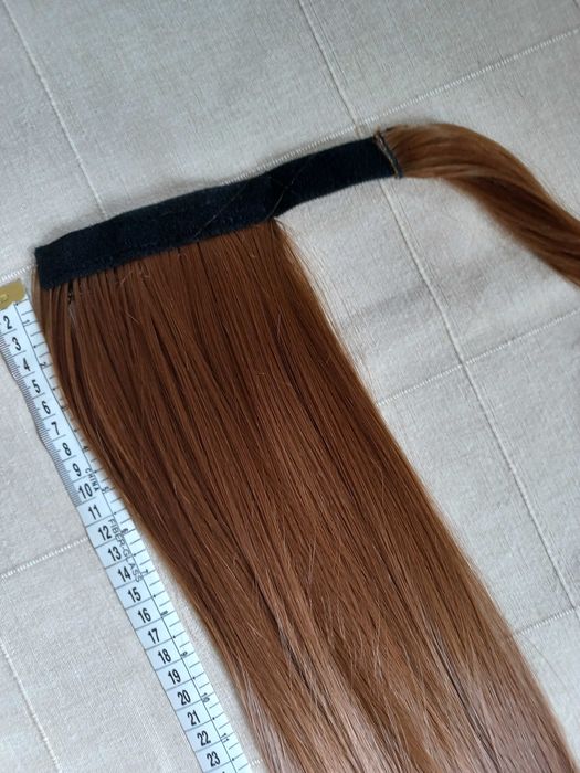 Sztuczne, syntetyczne włosy, kucyk, doczepy, treska,  stan idealny