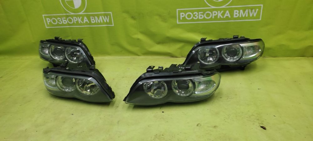 левая фара галоген BMW X5 E53 ліва фара БМВ Х5 Е53 Рестайл фара