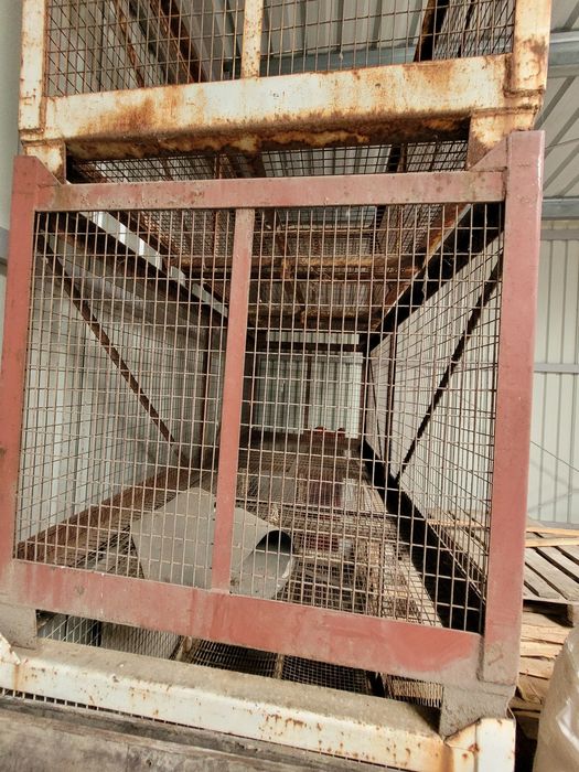 Skrzyniopalety metalowe 110x110x210, kosz