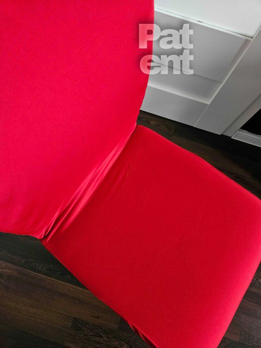 Pokrowce na krzesła elastyczne 4 sztuki czerwone komplet zestaw