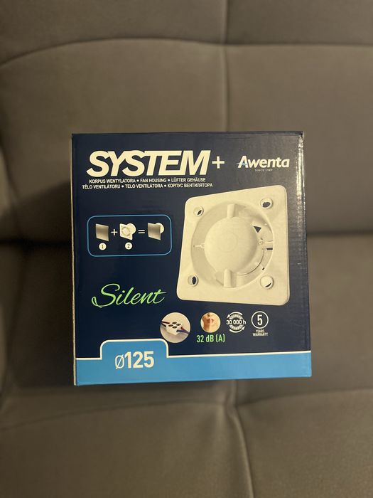 Awenta SYSTEM+ Silent KWS125 nowy korpus wetylatora