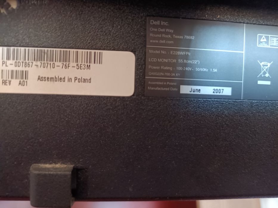 Монітор DELL E228WFP TN
