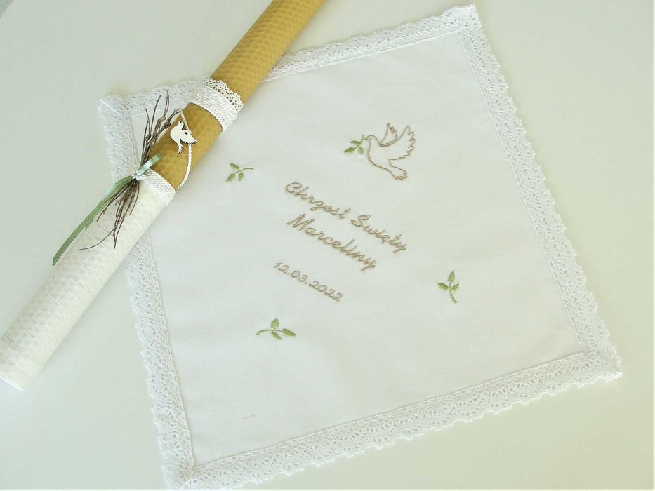 Zestaw do chrztu z serii "przyroda".