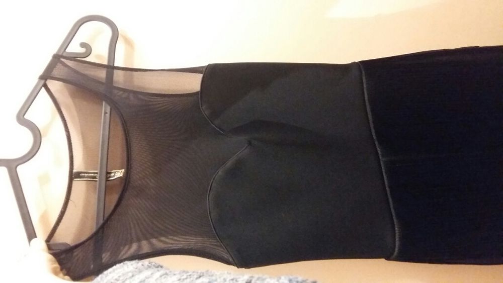 Sukienka czarna seksowna obcisła sylwester studniówka