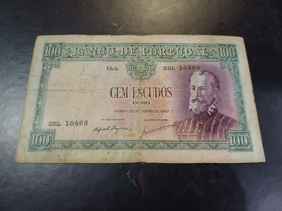 Notas Antigas de Escudo