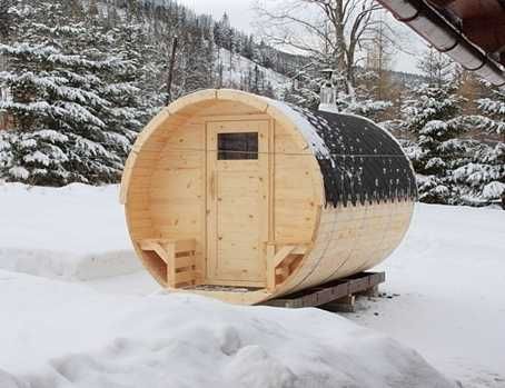 Sauna Beczka 300cm Garden Barrel Sauna Ogrodowa z Piecem - Producent !
