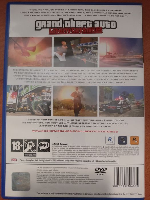GTA Liberty City Stories PlayStation 2