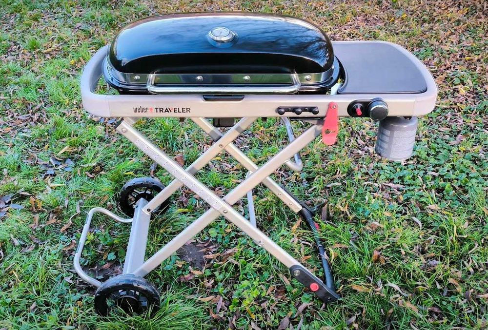 Газовый Weber Traveler Газовий портативний портативный переносной переносний мобильный мобыльний для кемпинга