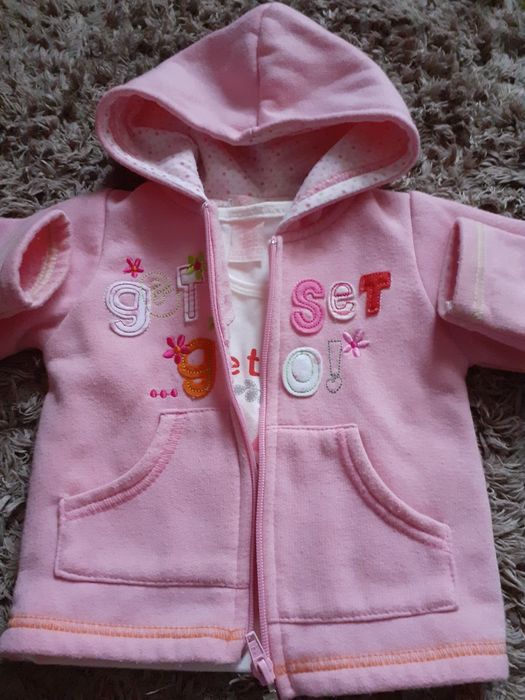 Komplet spodnie bluza 3 częściowy 3-6 m