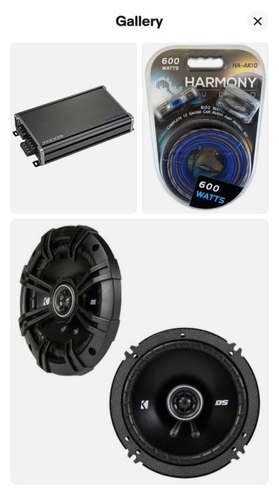 Sistema de som de 4 colunas e um amplificador para Touareg V10TDI