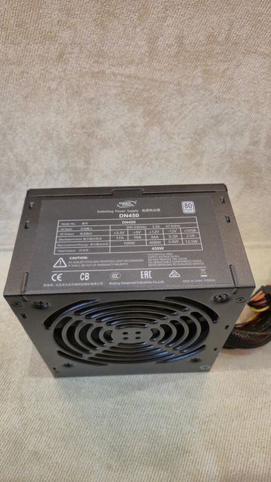 Блок живлення ATX Deepcool DN450 80PLUS, CPU 4+4pin, GPU 6+2pin