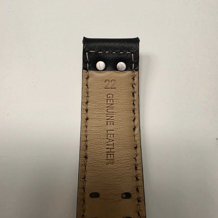 2 braceletes de pele de 22 mm