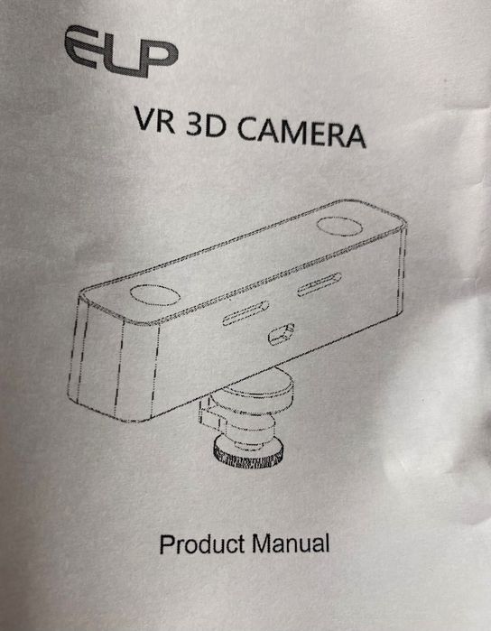Стереокамера ELP VR 3D камера (для експериментів з компʼютерним зором)