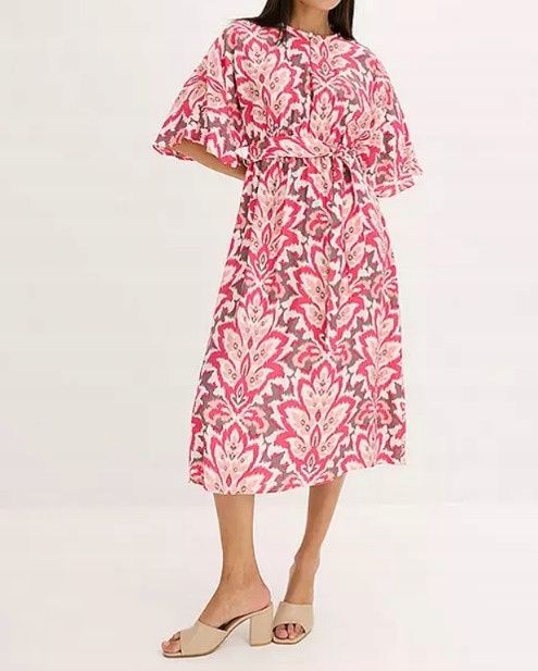 B.P.C sukienka midi we wzory 48.