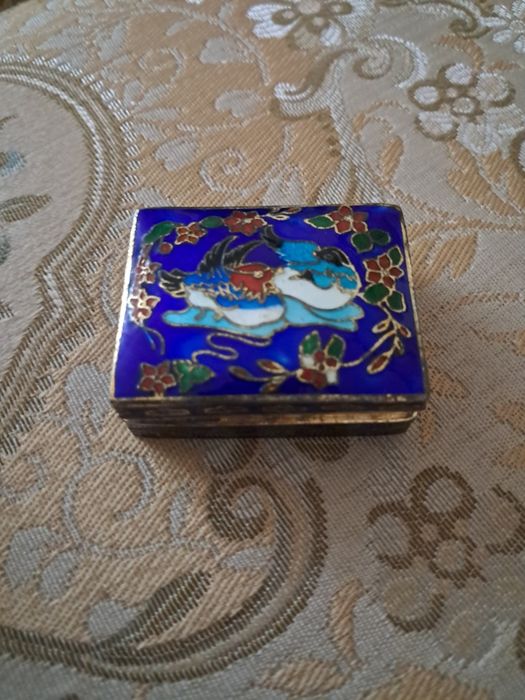 Puzderko mini szkatułka  cloisonne