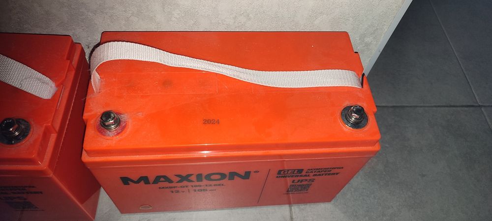 Акумулятори Maxion гелеві 105 А/год 2024 рв