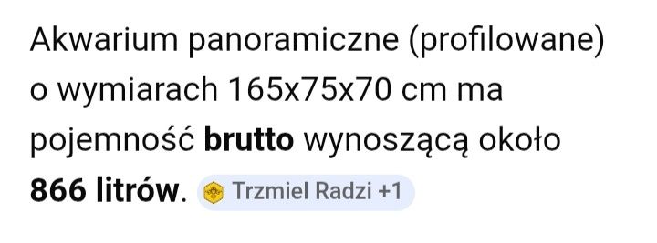 Akwarium panoramiczne duże z szafką