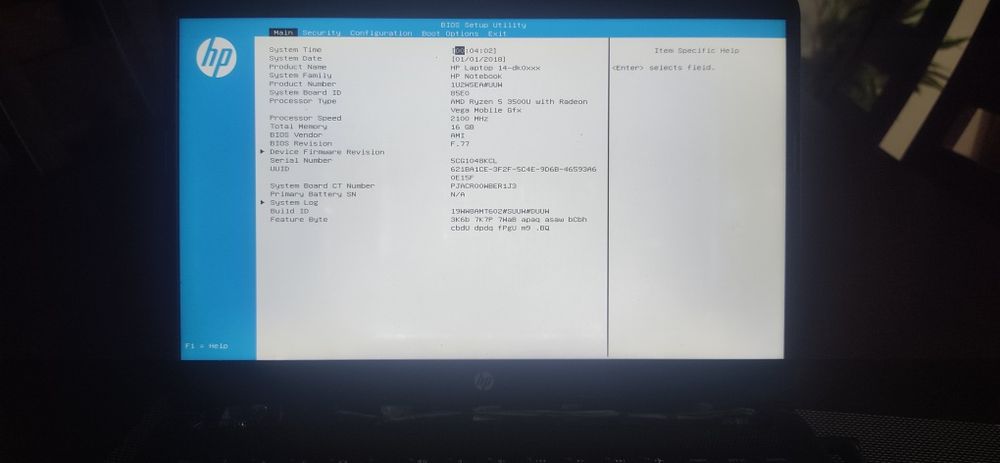Hp 245 g9 ryzen 5 3500u