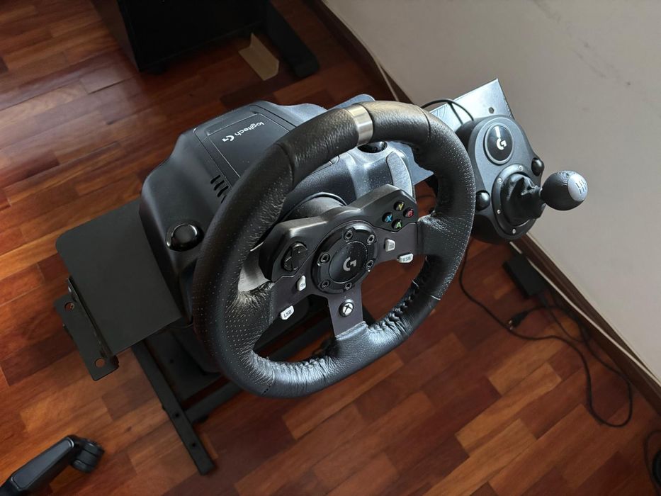 Logitech G29/G920 Driving Force – Volante + Pedais + Shifter + Suporte