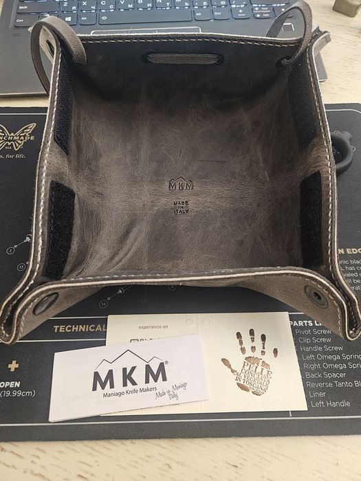 MKM Maniago EDC Foldable Tray, чохол трей з натуральної шкіри