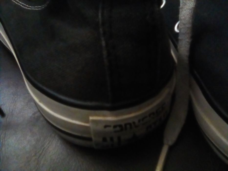 Botas all star n.37 pretas pouco usadas