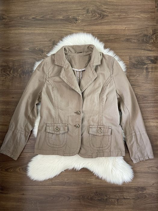 Dorothy Perkins brązowa marynarka żakiet bawełniana 42 XL